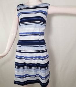 AGB Striped Sleeveless Sheath Dress
